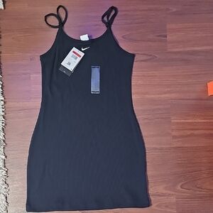 Nike Black Ribbed Dress